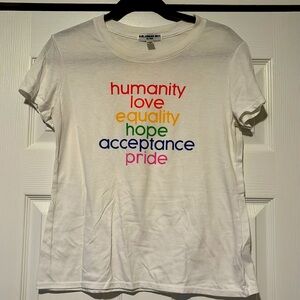 🌈 Sub Urban Riot 🌈 Pride Tee Small Shirt Humanity Love Equality Hope Accept